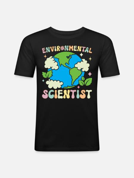Environmental Scientist Environmental Scientist - Men's Slim Fit T-Shirt - black