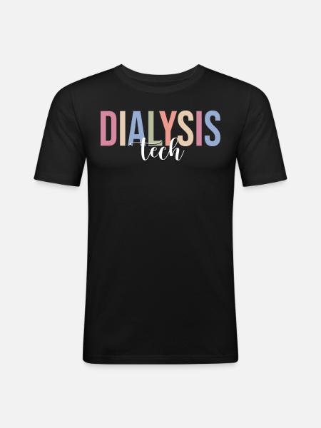 Dialysis Technician - Men's Slim Fit T-Shirt - black