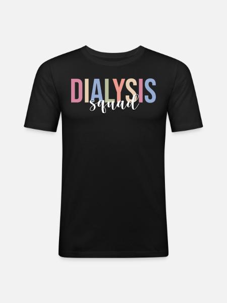 Dialysis Technician Dialysis Technician - Men's Slim Fit T-Shirt - black