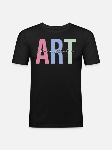 Travail - T-shirt près du corps Homme - noir