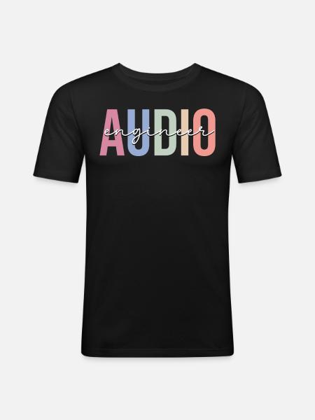 Sound Engineer Sound Engineer - Men's Slim Fit T-Shirt - black