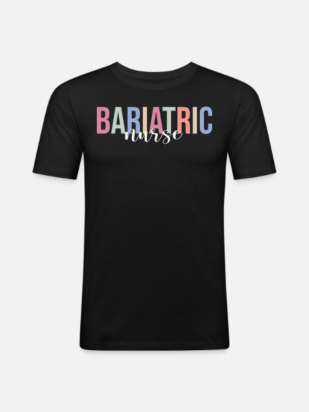 Nurse RN - Men's Slim Fit T-Shirt - black