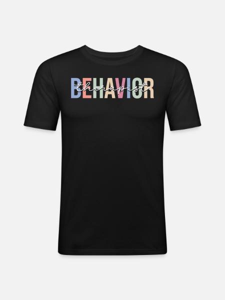 ABA Therapist ABA Therapy - Men's Slim Fit T-Shirt - black