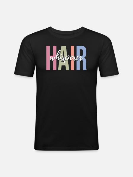 Coiffeur Coiffeur - T-shirt près du corps Homme - noir