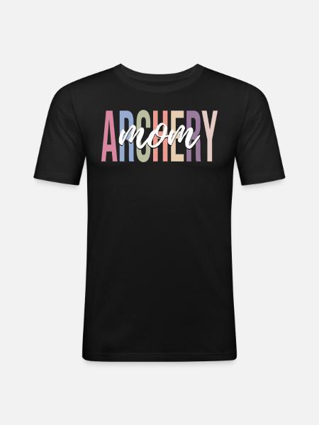 Archer bow and arrow - Men's Slim Fit T-Shirt - black