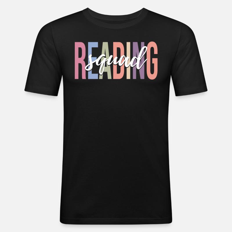 Book lover, reader, reading lover - Men's Slim Fit T-Shirt - black