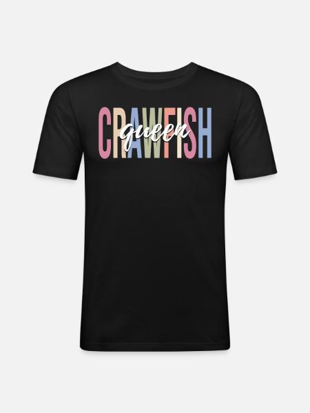 Fille de homard épineux Amoureux des écrevisses Écrevisses - T-shirt près du corps Homme - noir