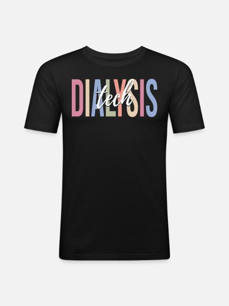 Dialysis Technician - Men's Slim Fit T-Shirt - black