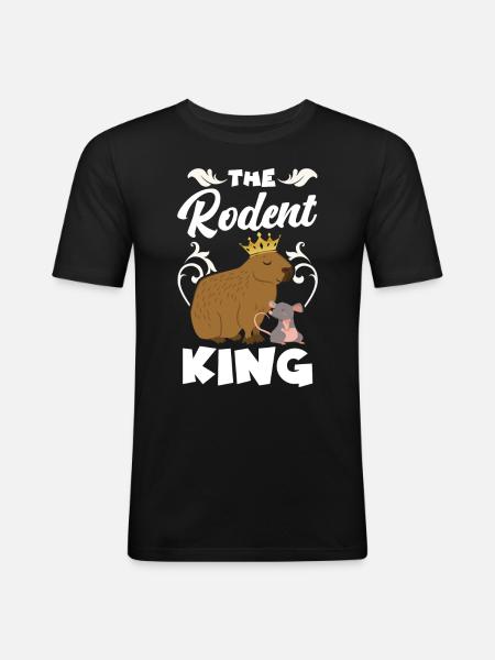 Capybara Capy - Men's Slim Fit T-Shirt - black
