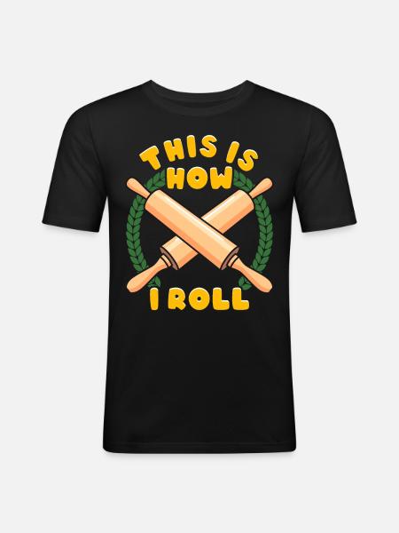 Bread Baking Bread Maker - Men's Slim Fit T-Shirt - black