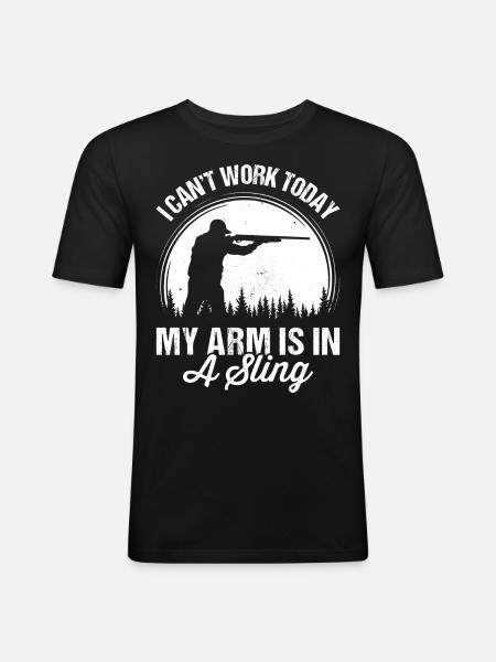Kojotenjagd Yote - Männer Slim Fit T-Shirt - Schwarz