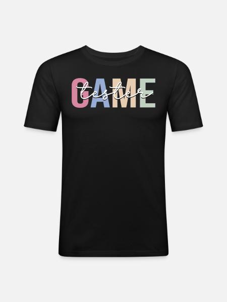 Playtester Game Developer - Men's Slim Fit T-Shirt - black