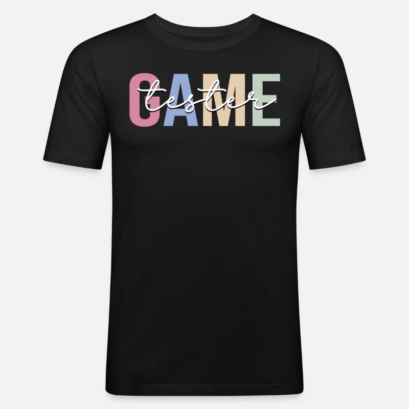 Playtester Game Developer - Men's Slim Fit T-Shirt - black