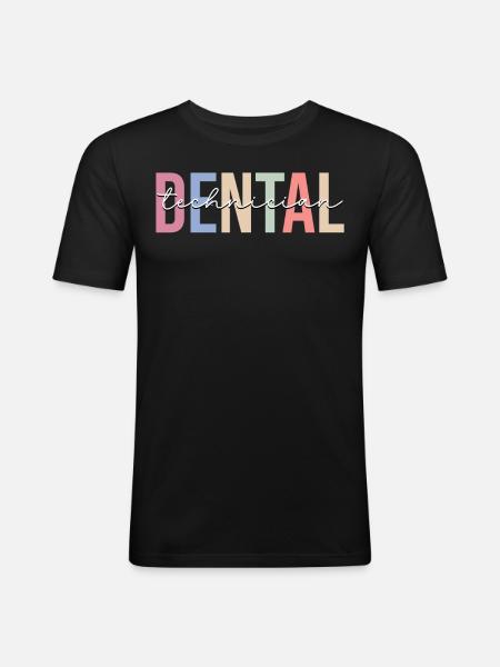 Dental technician Dental laboratory technician Dentist - Men's Slim Fit T-Shirt - black