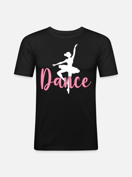 Ballet Dance Dancer Dance - Men's Slim Fit T-Shirt - black
