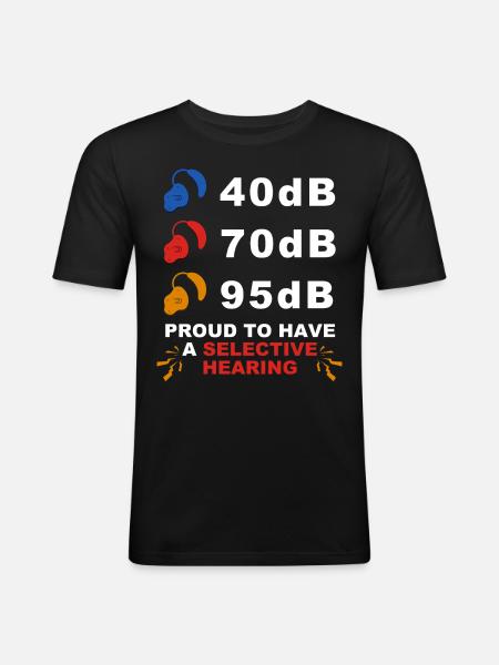 Deaf Pride ASL - Men's Slim Fit T-Shirt - black