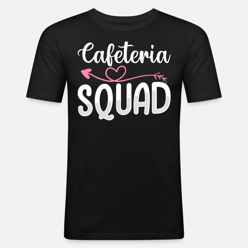 Cafétéria Squad Déjeuner Lady - T-shirt près du corps Homme - noir