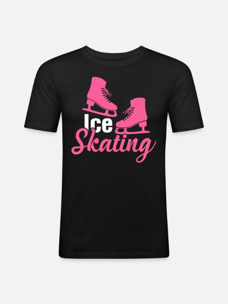 skating skating Figure skating - Men's Slim Fit T-Shirt - black