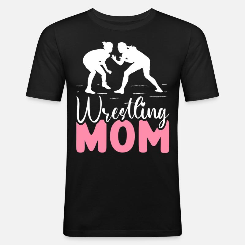Ringer Ringen Mama - Männer Slim Fit T-Shirt - Schwarz