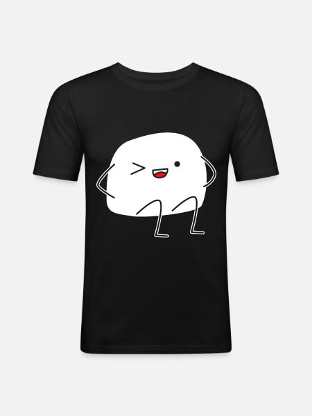 Pierre ciseaux papier - T-shirt près du corps Homme - noir