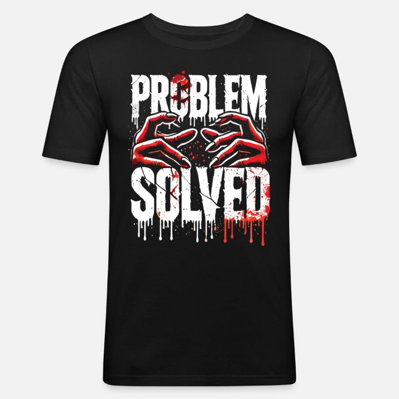 Shocking Solution - Problem Solved - Men's Slim Fit T-Shirt - black