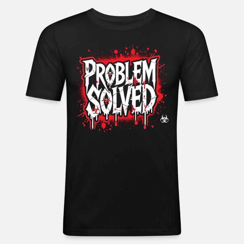 Shocking Solution - Problem Solved - Men's Slim Fit T-Shirt - black