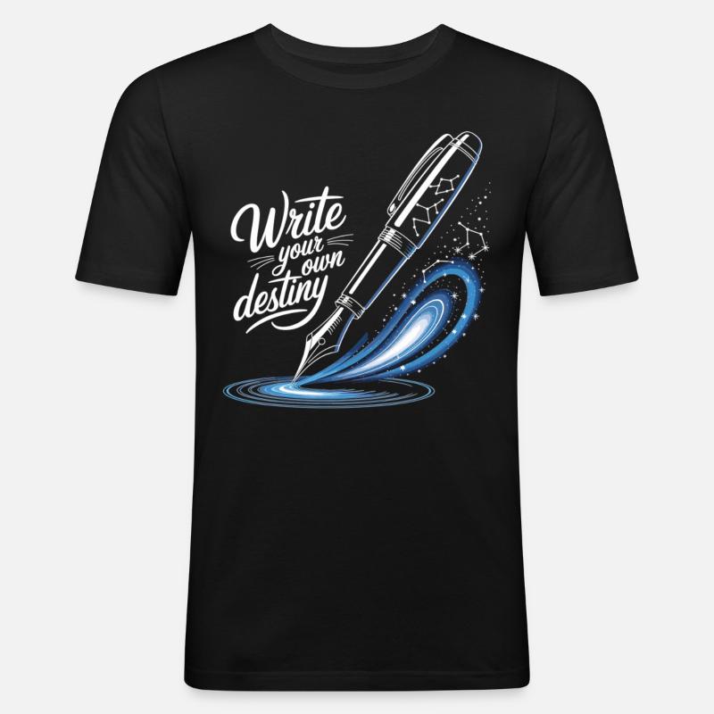 Write Your Own Destiny - Men's Slim Fit T-Shirt - black