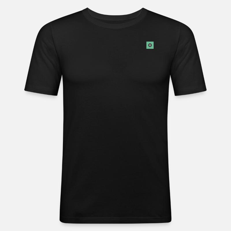 Shoot - Männer Slim Fit T-Shirt - Schwarz