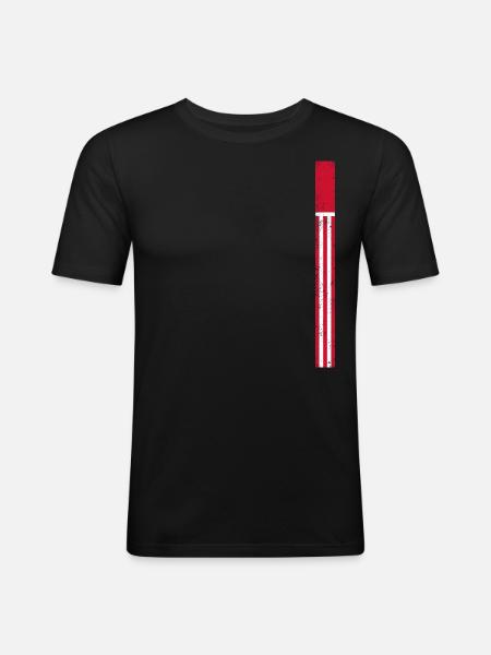 Eindhoven Stripes - Men's Slim Fit T-Shirt - black