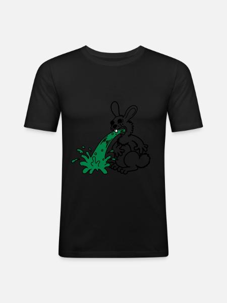 Bunny pukes - Men's Slim Fit T-Shirt -