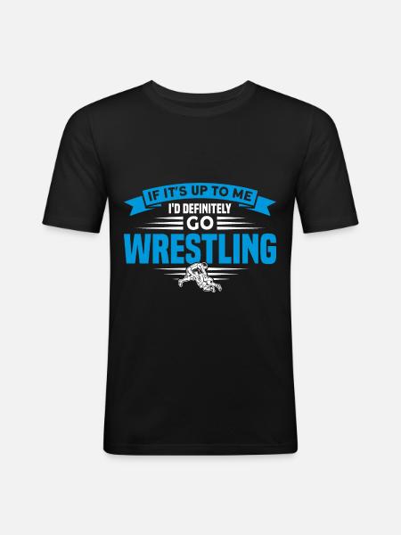 Ringen Trainer Ringer Ringen Geschenk - Männer Slim Fit T-Shirt - Schwarz