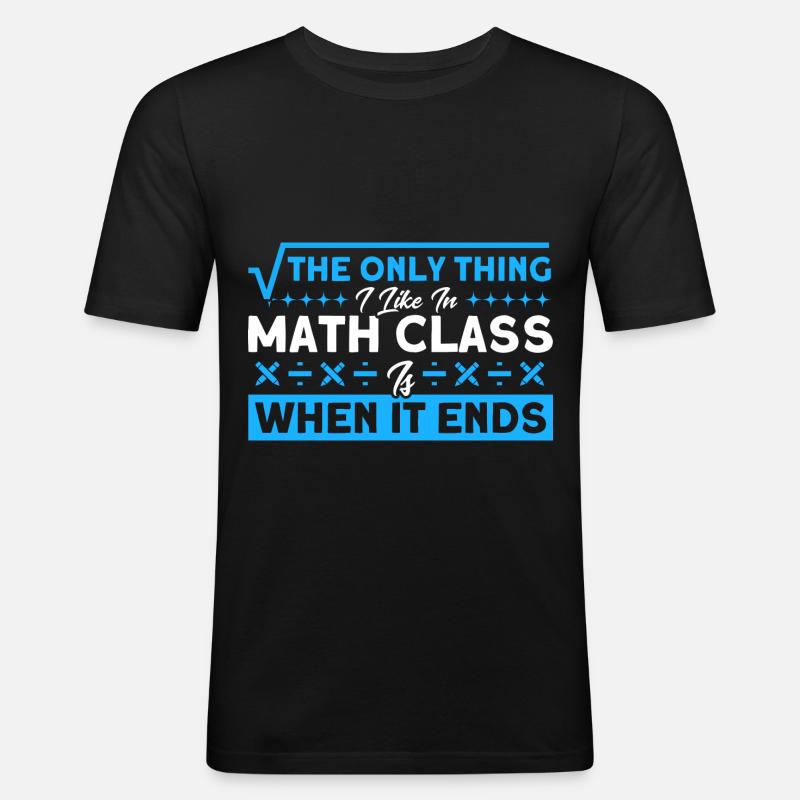 Math Mathématiques Sciences Math Cadeau - T-shirt près du corps Homme - noir