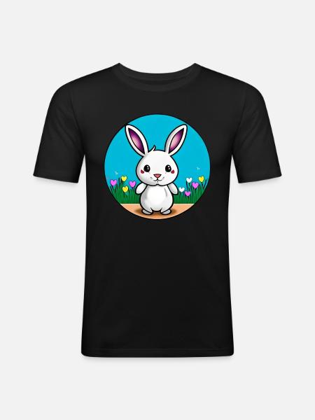 Little Easter - Men's Slim Fit T-Shirt - black