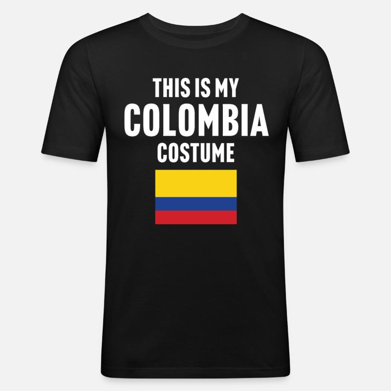 C’est mon costume de Colombie - T-shirt près du corps Homme - noir
