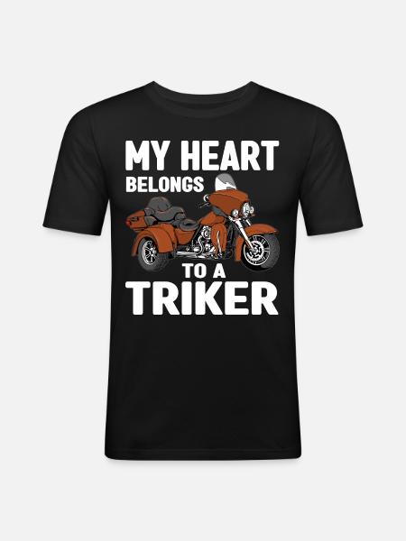 Triker - Männer Slim Fit T-Shirt - Schwarz