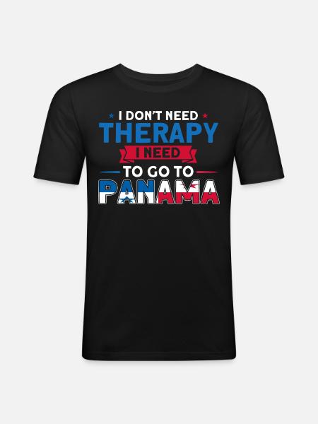 Panamanian Flag Panamanian Roots gift - Men's Slim Fit T-Shirt - black