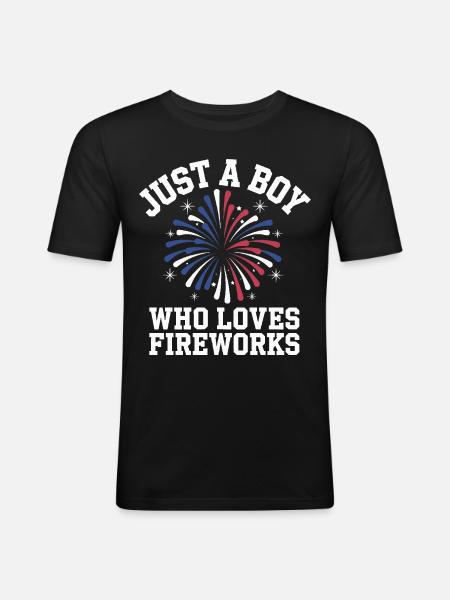 Pyrotechnics Fireworks Pyrotechnics - Men's Slim Fit T-Shirt - black