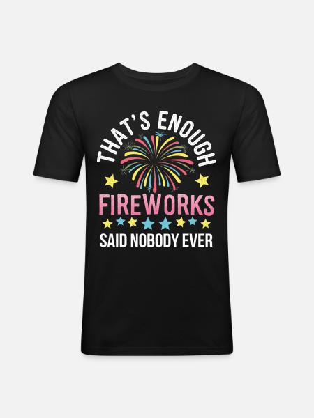 Pyrotechnics Fireworks Pyrotechnics - Men's Slim Fit T-Shirt - black