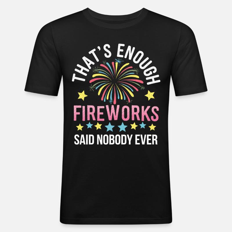 Pyrotechnics Fireworks Pyrotechnics - Men's Slim Fit T-Shirt - black