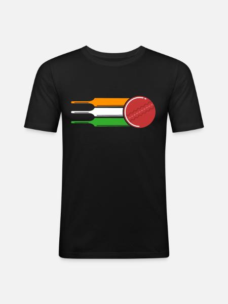 cricket - T-shirt près du corps Homme - noir