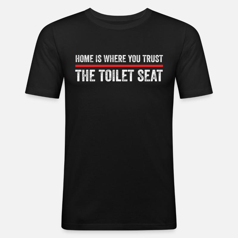 Meme Spruch Lustig Geschenk - Männer Slim Fit T-Shirt - Schwarz