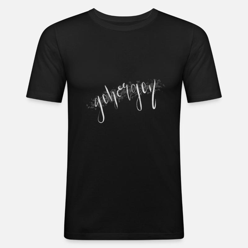 secure - Men's Slim Fit T-Shirt - black