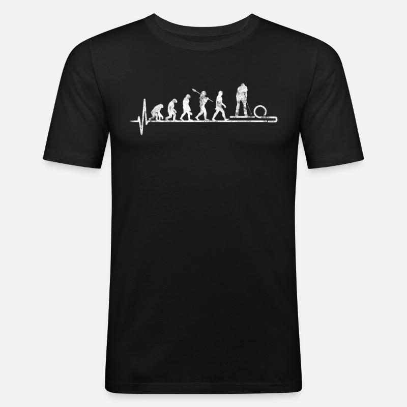 Minigolf - Männer Slim Fit T-Shirt - Schwarz