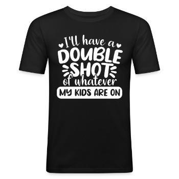 Mom Mom Mom Mother's Day - Men's Slim Fit T-Shirt - black - Front - Nik (191cm)