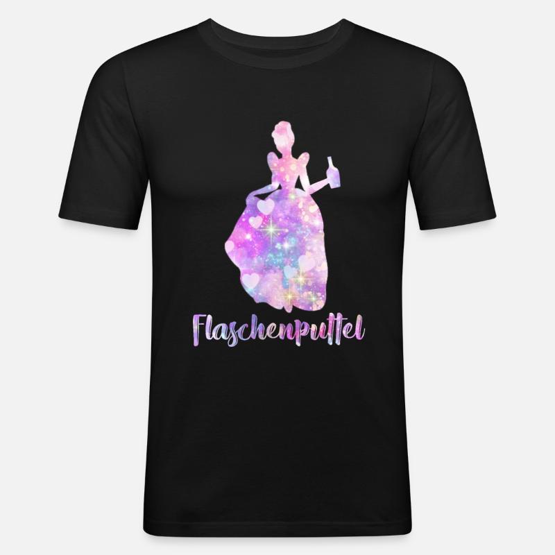 Flaschenputtel Junggesellinnen - Männer Slim Fit T-Shirt - Schwarz