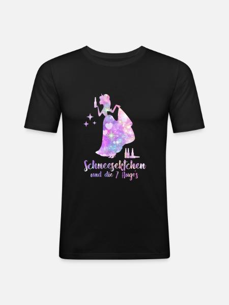 Les 7 Hugos - T-shirt près du corps Homme - noir