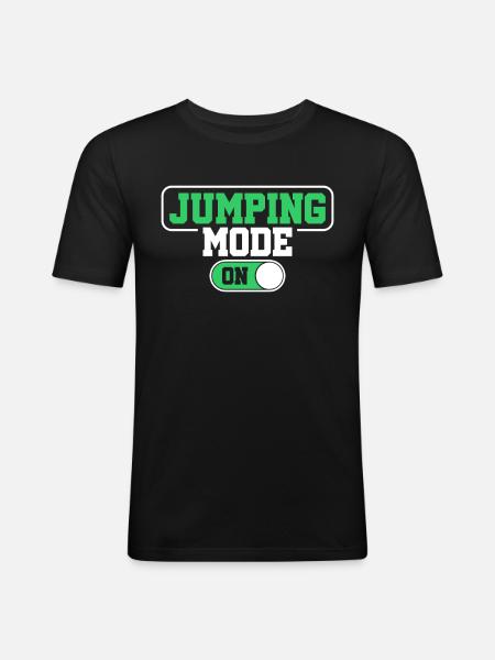 trampoline - T-shirt près du corps Homme - noir