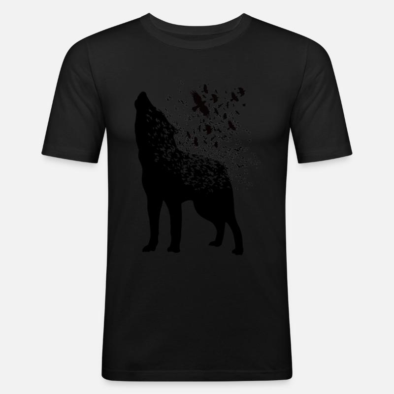 Vikings - Fenris Wolf - Men's Slim Fit T-Shirt - black