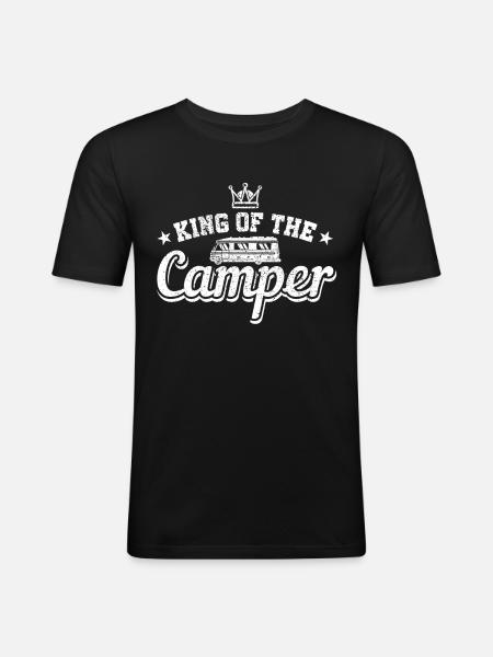 Motorhome camper caravan gift - Men's Slim Fit T-Shirt - black