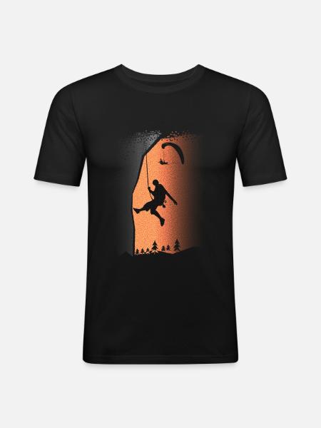 Escalade & Bouldern - GrimpeursBoulderer - T-shirt près du corps Homme - noir